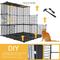 Show in main carousel: Yitahome 4-Tier Outdoor Metal Detachable Cat Playpen, Black slide 6 of 7