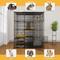 Show in main carousel: Yitahome 4-Tier Outdoor Metal Detachable Cat Playpen, Black slide 4 of 7