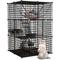 Show in main carousel: Yitahome 3-Tier DIY Metal Cat Playpen, Black, 28 x 28 x 41-in slide 6 of 7