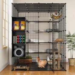 Yitahome 5-Tier Cat Playpen, Black