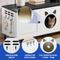Show in main carousel: Yitahome Dual-Room Wooden Cat Litter Box Enclosure with Scratching Posts, White slide 6 of 10