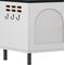 Show in main carousel: Yitahome Dual-Room Wooden Cat Litter Box Enclosure with Scratching Posts, White slide 8 of 10