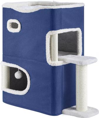 Show full view: Yitahome 22-in Cat House, Blue slide 4 of 6