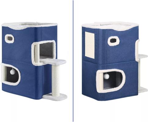 Show full view: Yitahome 22-in Cat House, Blue slide 3 of 6