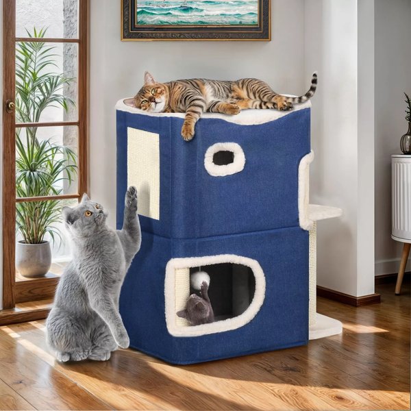 Yitahome 22-in Cat House, Blue