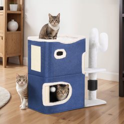 Yitahome 24-in Sisal Cat Tree, Blue slide 2 of 7