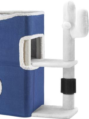 Show full view: Yitahome 24-in Sisal Cat Tree, Blue slide 2 of 8