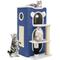 Show in main carousel: Yitahome 3-Tier Indoor Cat House with Scratching Post, Blue slide 2 of 6