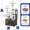 Show in main carousel: Yitahome 2-in-1 59-in Sisal Cat Tree with Litter Box Enclosure, Brown & White slide 3 of 9