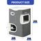Show in main carousel: Yitahome 2-Level Cat House with Scratching Post, Grey slide 2 of 7