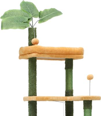 Show full view: Yitahome 72.8-in Sisal Cat Tree, Green slide 7 of 10