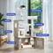 Show in main carousel: Yitahome 2-in-1 59-in Sisal Cat Tree with Litter Box Enclosure, Beige & White slide 4 of 9