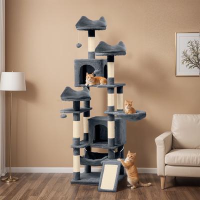 Show full view: Yitahome 75-in Sisal Cat Tree, Grey slide 4 of 9