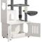 Show in main carousel: Yitahome 2-in-1 59-in Sisal Cat Tree with Litter Box Enclosure, Grey & White slide 7 of 9