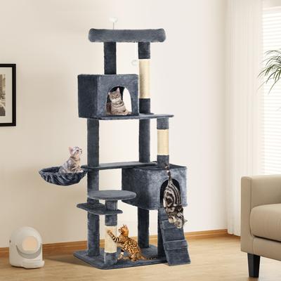 Show full view: Yitahome 70.8-in Sisal Cat Tree, Dark Grey slide 2 of 8