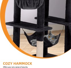 Yitahome 75-in Cat Tree & Condo, Black slide 2 of 6