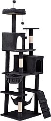 Yitahome 75-in Cat Tree & Condo, Black
