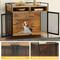 Show in main carousel: Yitahome Furniture Style TV Stand Dog Crate, Brown,52-in slide 4 of 6