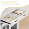 Show in main carousel: Yitahome Furniture Style End Table Dog Crate, White, 39-in slide 5 of 5