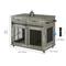 Show in main carousel: Yitahome Furniture Style End Table Dog Crate, Grey, 39-in slide 5 of 6