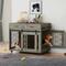 Show in main carousel: Yitahome Furniture Style End Table Dog Crate, Grey, 39-in slide 1 of 6