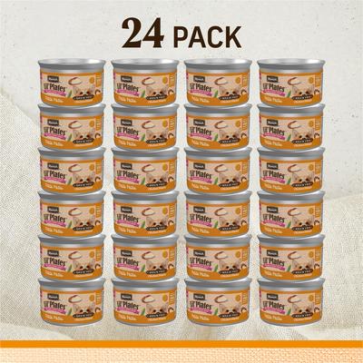Show full view: Merrick Lil' Plates Petite Pates Premium Grain-Free Chicken Dinner Wet Dog Food, 3-oz can, case of 24 slide 3 of 12