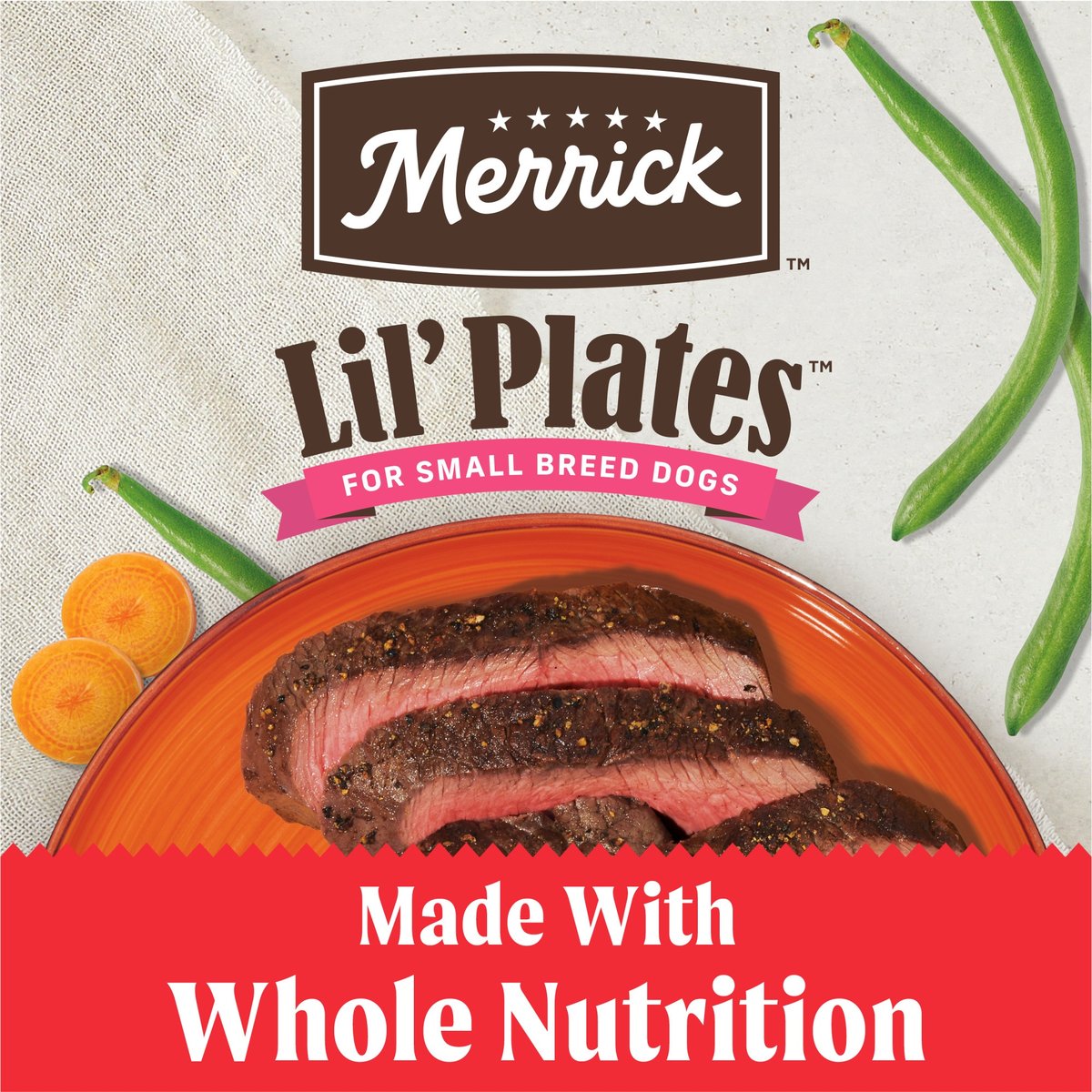 Merrick Lil' Plates Petite Pates Premium Grain-Free Beef Dinner Wet Dog Food