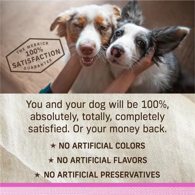 Show full view: Merrick Lil' Plates Petite Pates Premium Grain-Free Turkey Dinner Wet Dog Food, 3-oz can, case of 24 slide 9 of 12