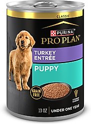Purina Pro Plan Development Puppy Classic Turkey Entree Grain-Free Canned Dog Food, 13-oz, case of 12