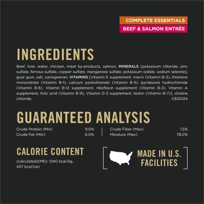 Show full view: Purina Pro Plan Savor Classic Beef & Salmon Entree Grain-Free Canned Dog Food, 13-oz, case of 12 slide 8 of 12