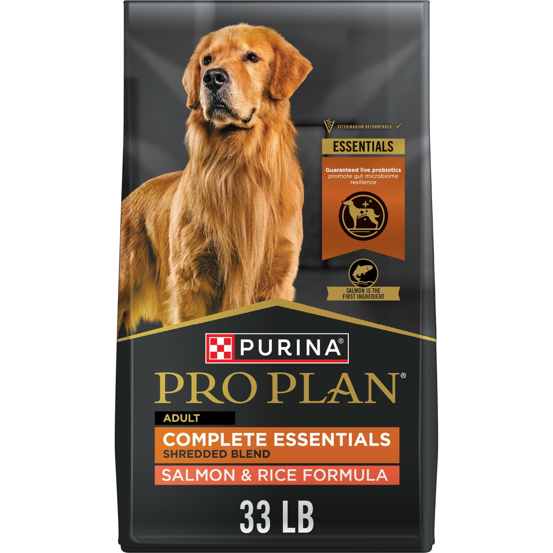 Purina Pro Plan Savor Shredded Blend Salmon & Rice Dry Dog Food, 33-lb
