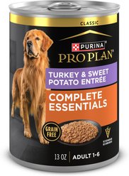 Purina Pro Plan Savor Adult Grain-Free Classic Turkey & Sweet Potato Entree Canned Dog Food, 13-oz, case of 12