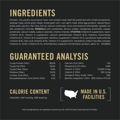 Show full view: Purina Pro Plan Puppy Shredded Blend Chicken & Rice Formula with Probiotics Dry Dog Food, 34-lb bag slide 7 of 13
