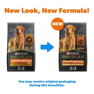 Purina Pro Plan High Protein Shredded Blend Chicken & Rice Formula with Probiotics Dry Dog Food, 35-lb bag