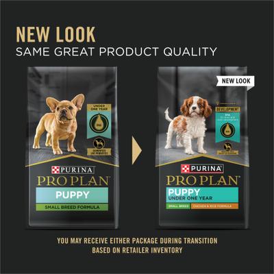 Show full view: Purina Pro Plan Puppy Small Breed Chicken & Rice Formula Dry Dog Food, 18-lb bag slide 3 of 12
