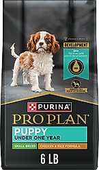 Purina Pro Plan Puppy Small Breed Chicken & Rice Formula Dry Dog Food, 6-lb bag