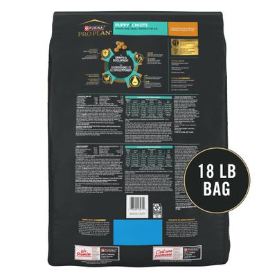 Show full view: Purina Pro Plan High Protein Chicken & Rice Formula Dry Puppy Food, 18-lb bag slide 3 of 12