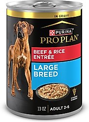 Purina Pro Plan Specialized Adult Large Breed Beef & Rice Entree Canned Dog Food, 13-oz, case of 12