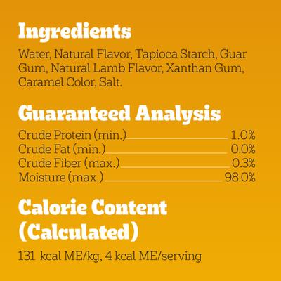 Show full view: Pedigree Drizzlers Savory Sauce Multipack Natural Lamb Flavor Wet Dog Food, 2.1-oz pouch, case of 22 slide 7 of 10