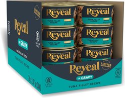 Reveal Natural Grain-Free Tuna in Gravy Flavored Wet Cat Food, 2.47-oz can, case of 24