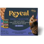 Reveal Natural Grain-Free Variety of Fish & Chicken in Gravy Flavored Wet Cat Food, 2.47-oz can, case of 12