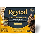 Reveal Natural Grain-Free Variety of Chicken in Broth Flavored Wet Cat Food, 2.47-oz can, case of 12