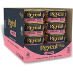 Reveal Natural Grain-Free Tuna Fillet with Salmon in Broth Flavored Wet Cat Food, 2.47-oz can, case of 24