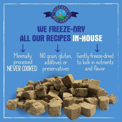 Show full view: Shepherd Boy Farms Pork Recipe Freeze-Dried Dog Food, 48-oz bag slide 7 of 8