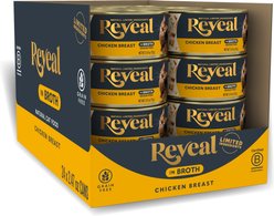 Reveal Natural Grain-Free Chicken Breast in Broth Flavored Wet Cat Food, 2.47-oz can, case of 24