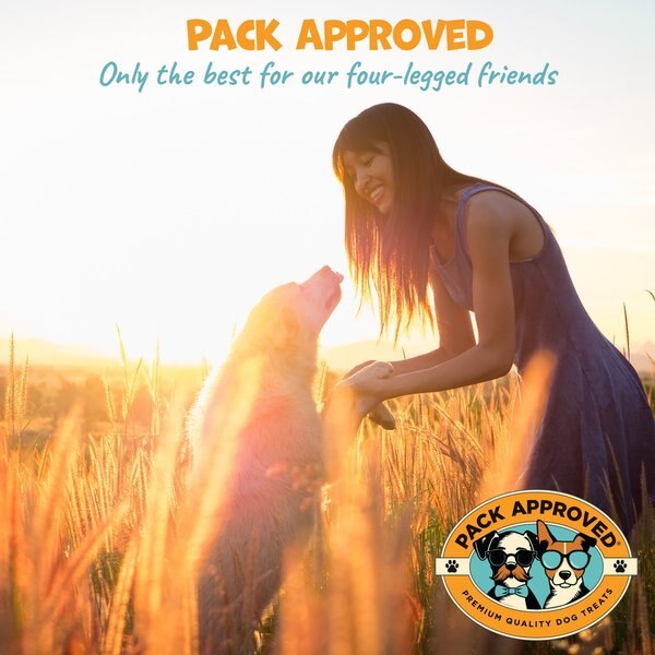 Pack Approved Chicken Wrapped Beef Hide Sticks Natural Dog Chews, Medium, 12 count