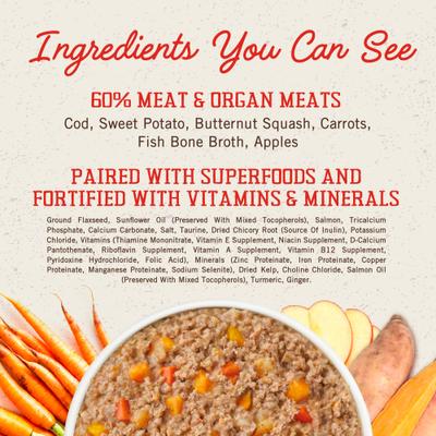 Show full view: Stella & Chewy's FreshMade Frozen Fresh Grain-Free Savory Sea Dog Food, 64-oz bundle  slide 9 of 11