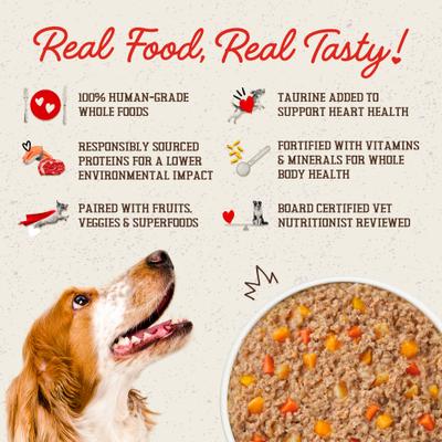 Show full view: Stella & Chewy's FreshMade Frozen Fresh Grain-Free Savory Sea Dog Food, 64-oz bundle  slide 3 of 11