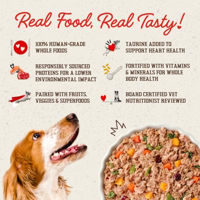 Show full view: Stella & Chewy's FreshMade Frozen Fresh High Protein Pork & Quinoa Dog Food, 64-oz bundle  slide 3 of 11