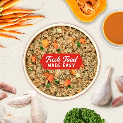 Show full view: Stella & Chewy's FreshMade Frozen Fresh Grain-Free Gobblin' Good Dog Food, 64-oz bundle  slide 10 of 11